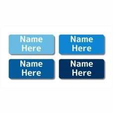 Multi Colour Rectangle Name Labels