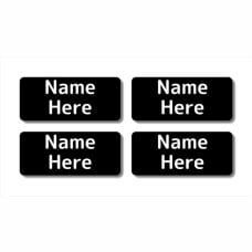 Single Colour Rectangle Name Labels