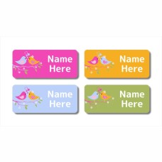 Two Birds Rectangle Name Labels